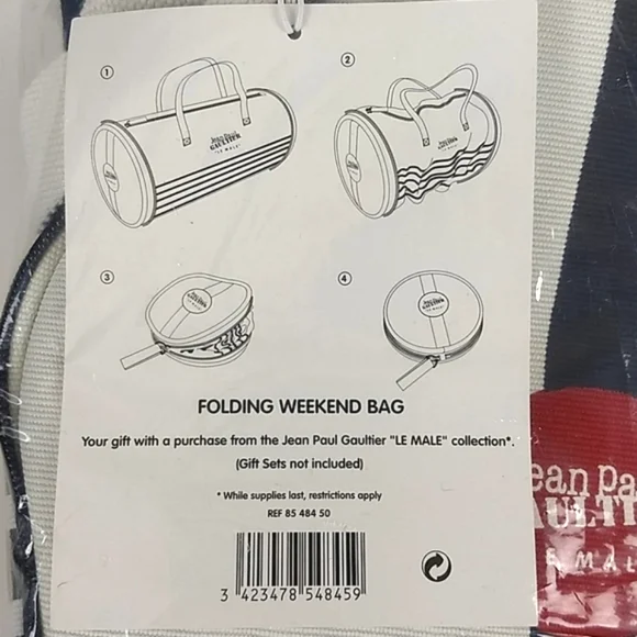 JEAN PAUL GAULTIER "LE MALE" COLLECTION VTG Weekend bag NWT Lucky Find - Picture 6 of 15